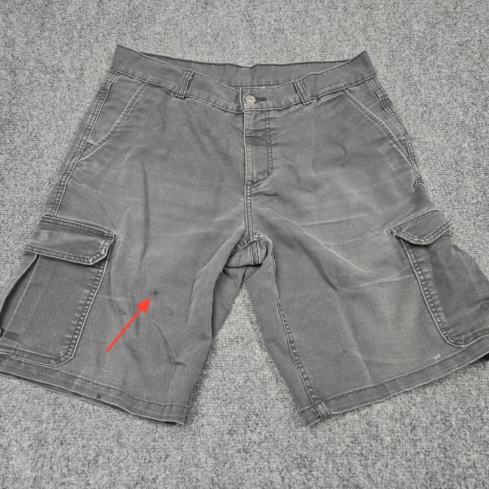 The North Face Cargo Shorts Mens 34‎ Grey Canvas Utility Hiking Gorpcore